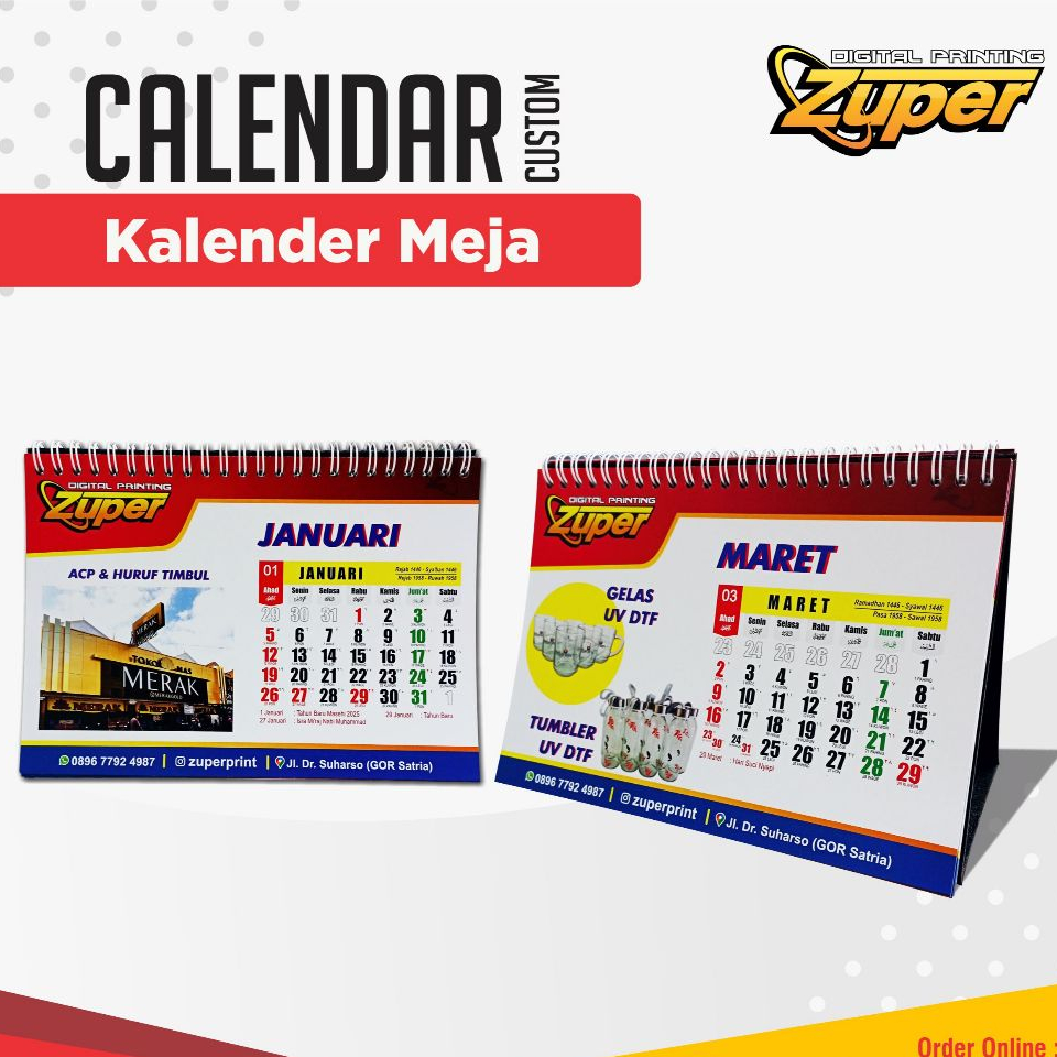 

Kalender Meja Custom 1 Kalender Duduk Kalender Perusahaan Murah