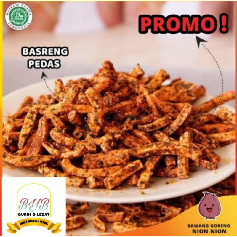 

BASRENG PEDAS GURIH KEMASAN 250 GR KUALITAS ENAK LEZAT