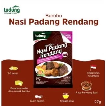 

Tudung Nasi Padang Rendang 27g