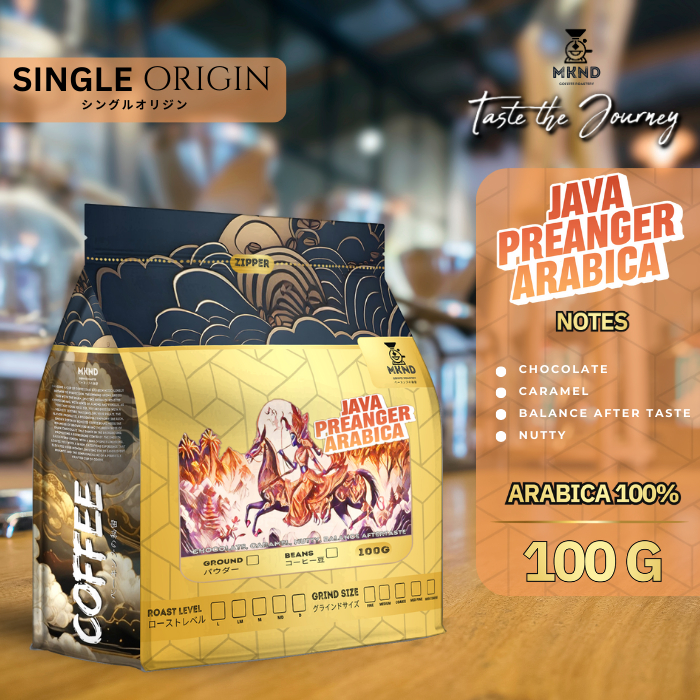 

KOPI ARABIKA JAVA PREANGER GRADE 1 SINGLE ORIGIN 100 GRAM | MKND COFFEE