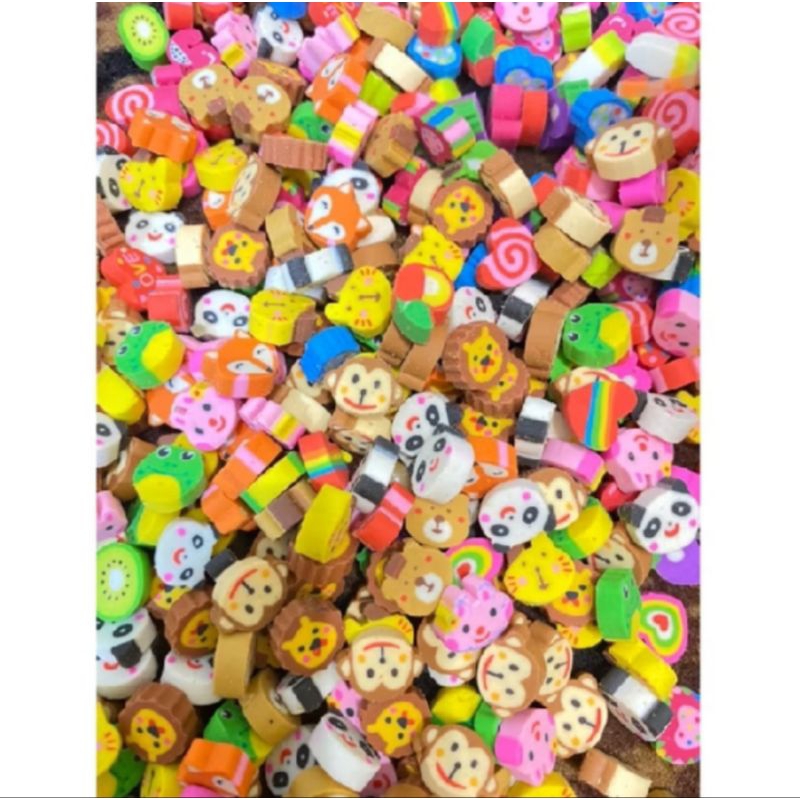 

Penghapus Karakter Mini isi 5pcs Penghapus Pensil lucu