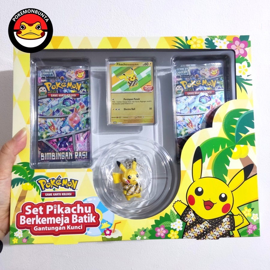 Set Pikachu Batik Collection Booster Box Bimbingan Rasi Kartu Pokemon TCG