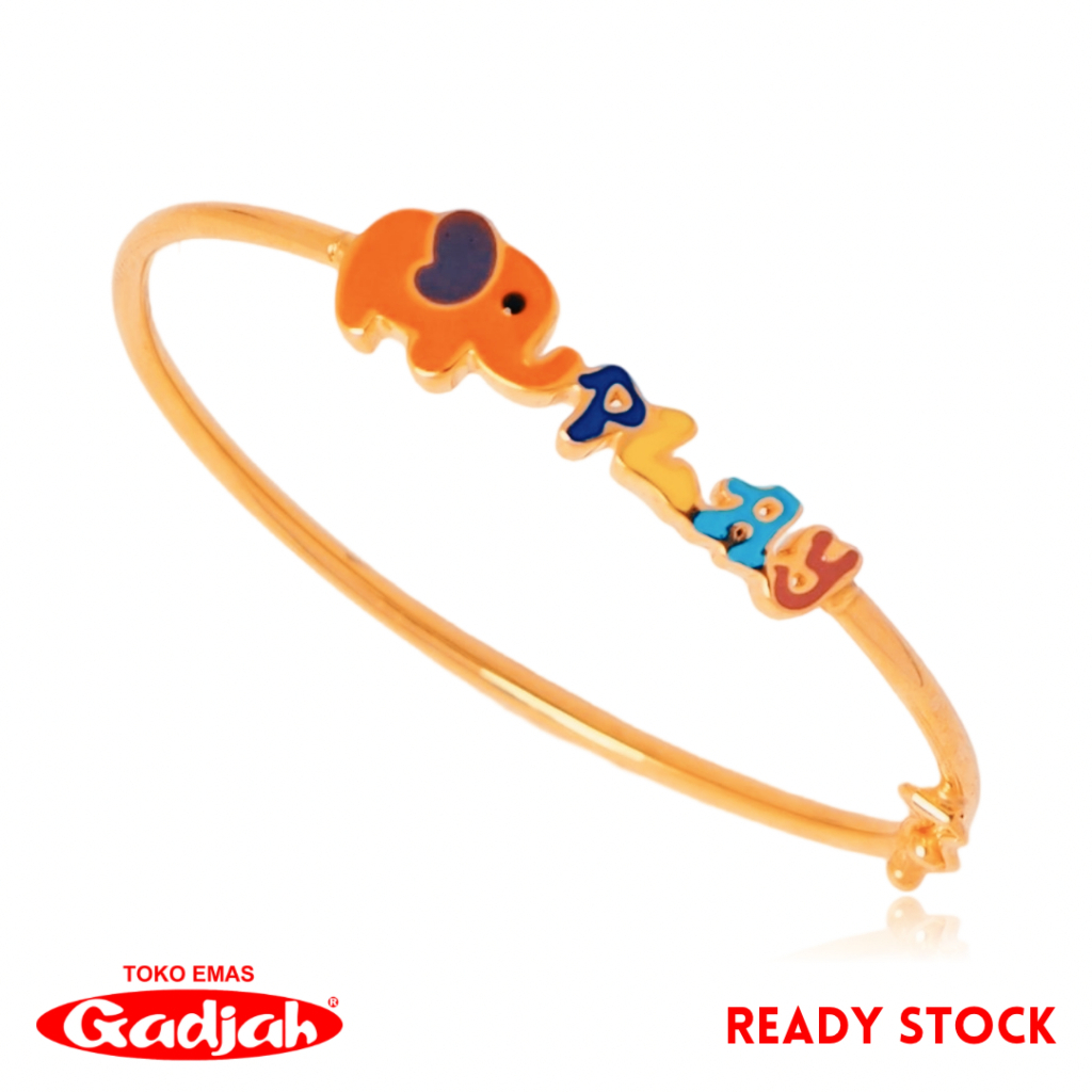 Gelang Emas Anak Pipo Karakter Gajah Play - Toko Emas Gadjah