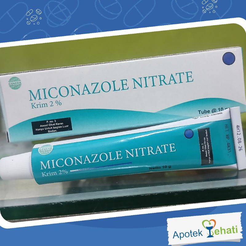 Miconazole Cream 10 gram Miconazole Nitrate Krim 2%