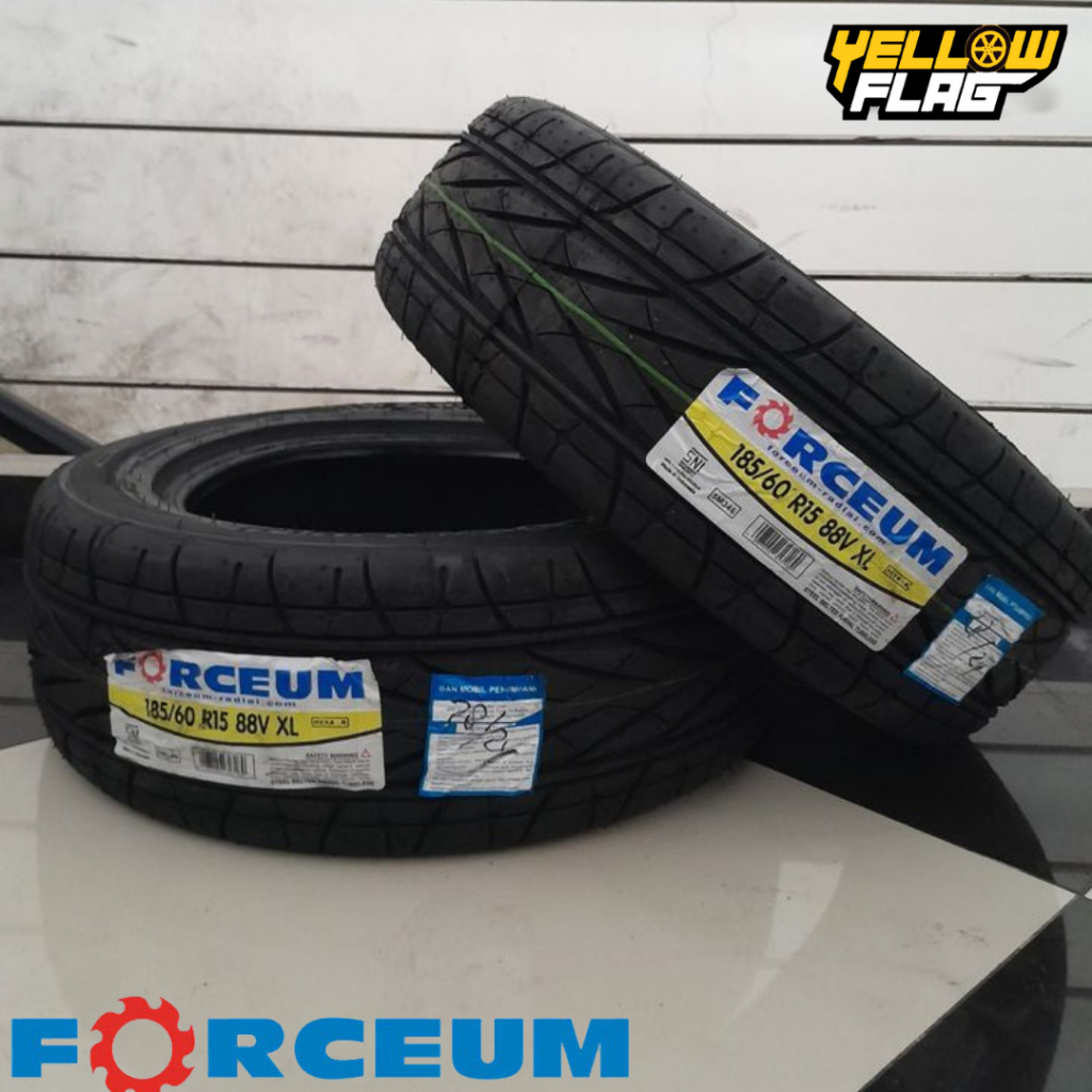 Ban Mobil Ring 15 ukuran 185/60 Merek Forceum Hexa-R 185 60 R15 Tubeless Yaris Vios Jazz