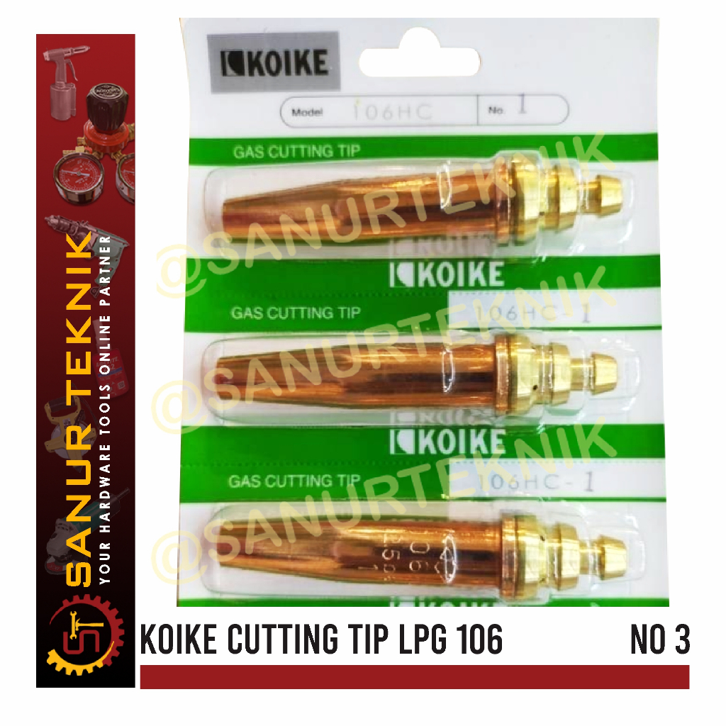 KOIKE Cutting Tip LPG / Mata Blander Las Potong No 3 LPG 106
