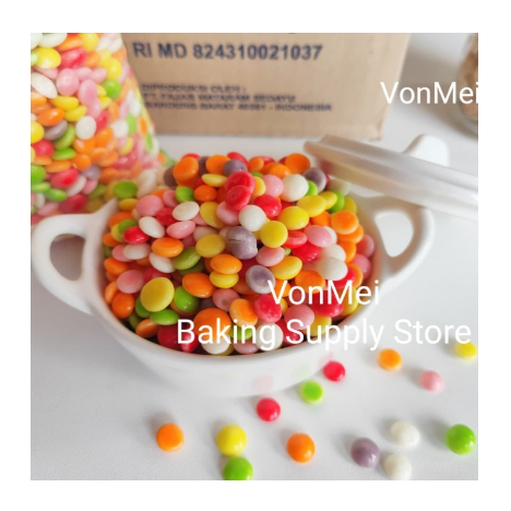 

LAGIE Rainbow Choco Chip Chips Chocolate Chip Warna Warni 1 KG Repack