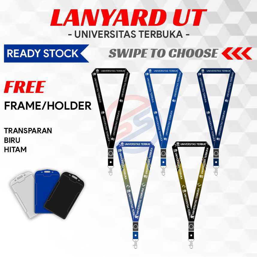 Lanyard Universitas Terbuka FREE Frame/Holder