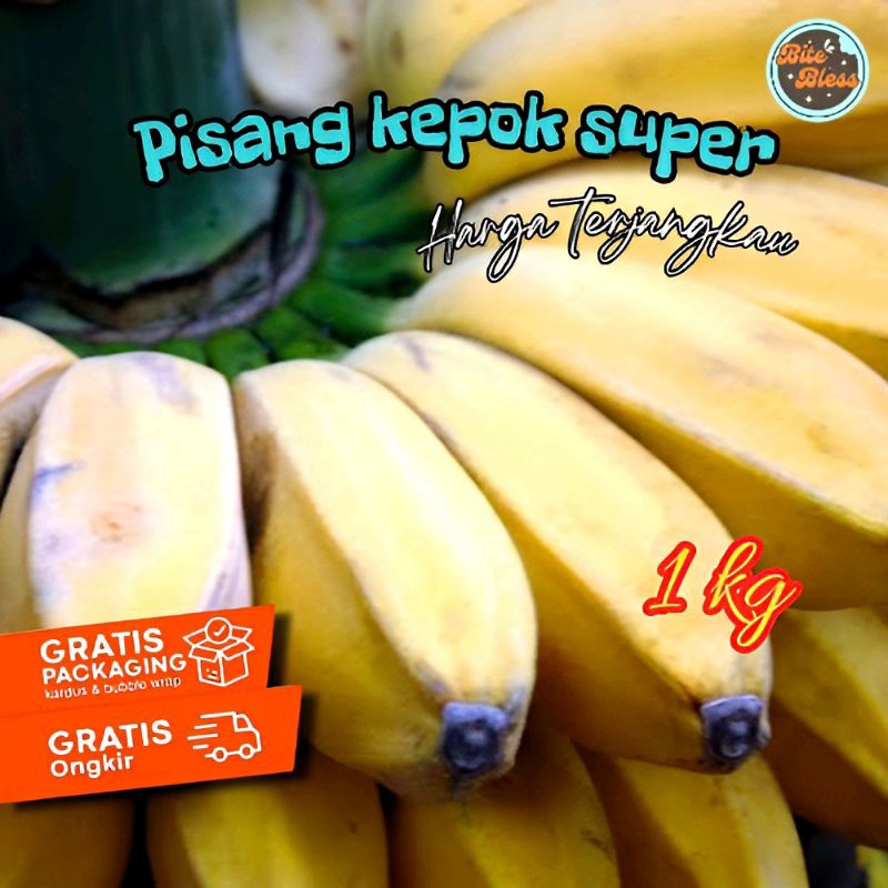 

pisang kepok 1kg/9-12 buah