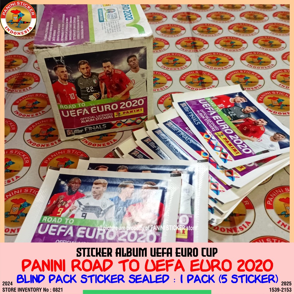 PANINI STICKER ALBUM ROAD TO UEFA EURO 2020 : 1 BLIND PACK STICKER SEALED ; AUTHENTIC & LICENSED PRO