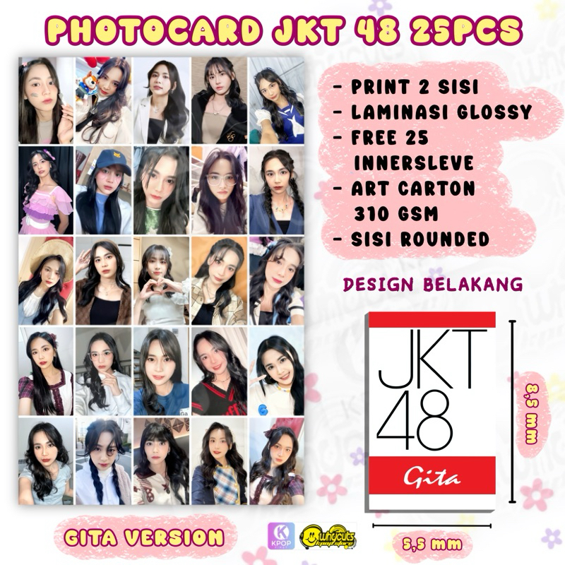 PC Photocard JKT48 GITA isi 25pcs