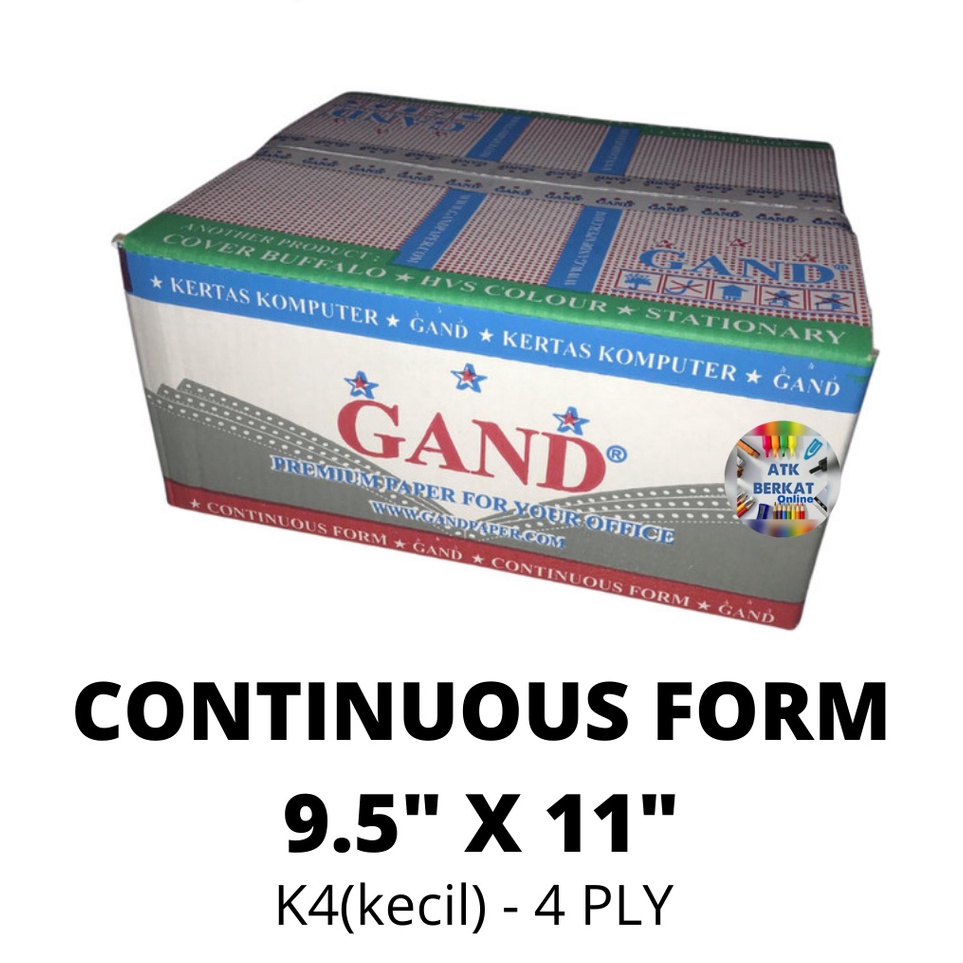 

KODE FJNDB continous form Kertas Print Gand K 4 PLY