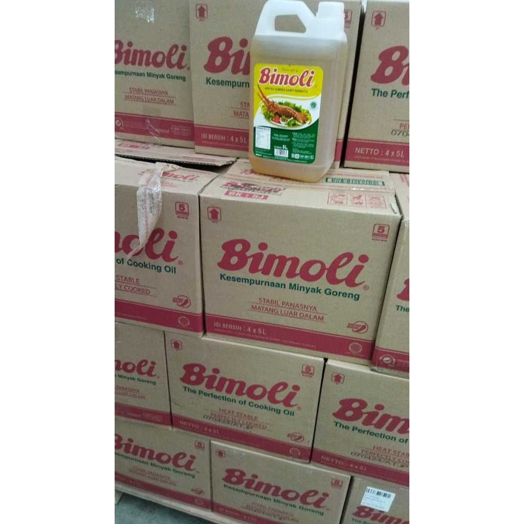 

Minyak Goreng Bimoli 5 liter x 4 jerigen