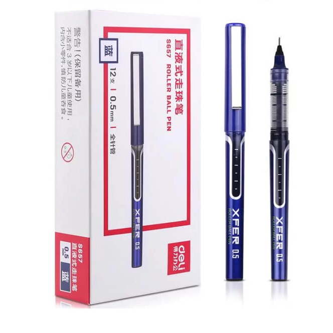 

Deli Pulpen Roller Ball Pen 0.5mm Tinta Biru S657