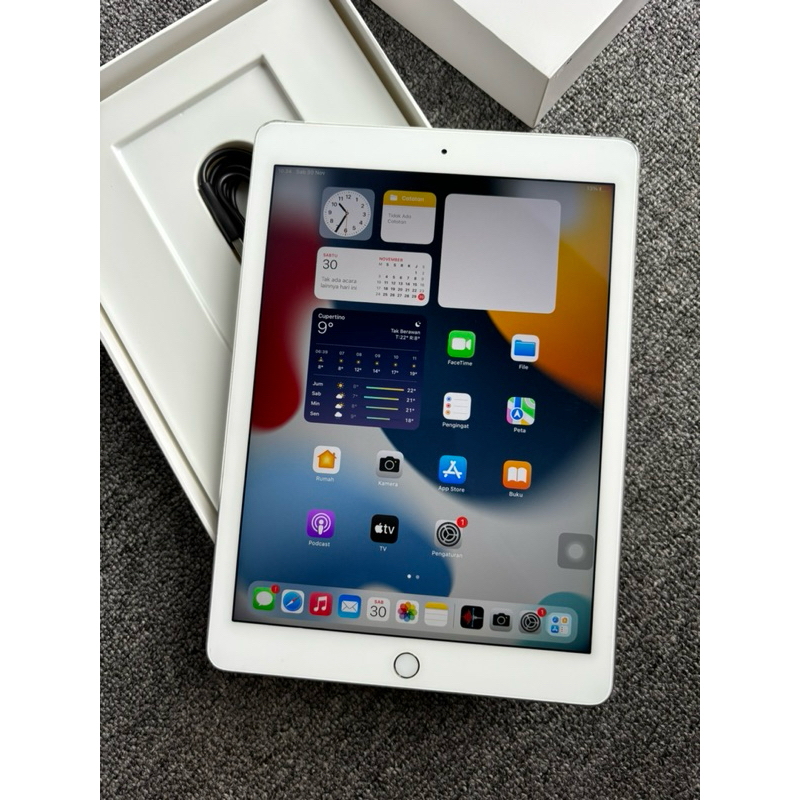 Ipad Air 2 WiFi 128gb Silver Jual Murah Fullset Normal BJM
