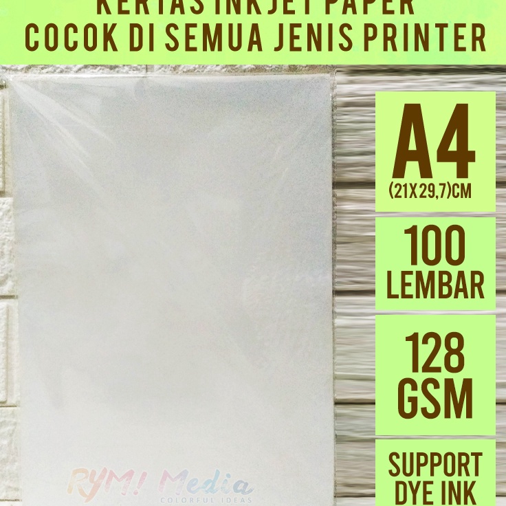 

KODE 68FCC Kertas Inkjet Paper 128 gsm A4 isi 1 Single Side Merk PACIFIC 128 gram Kertas Printer Inkjet untuk Brosur