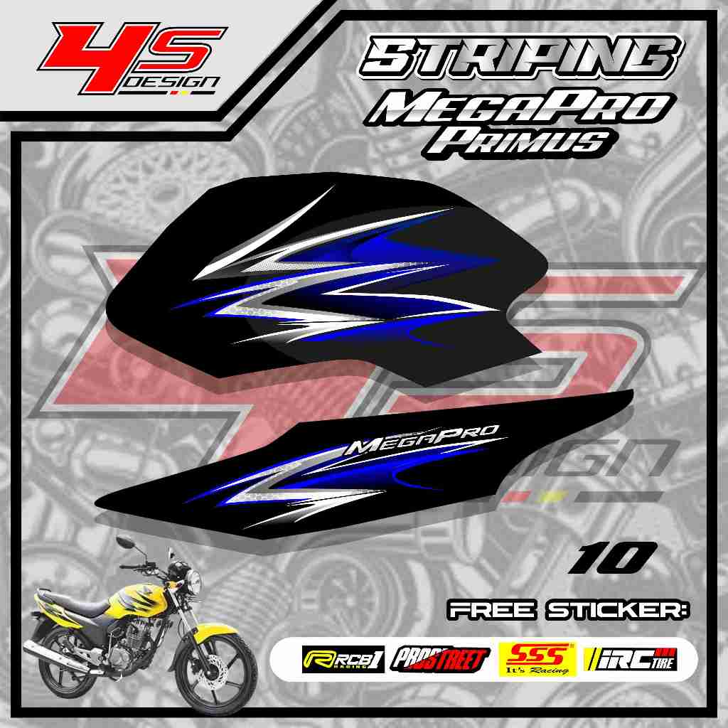 10 STICKER STRIPING MP PRIMUS VARIASI - STICKER STRIPING MP PRIMUS