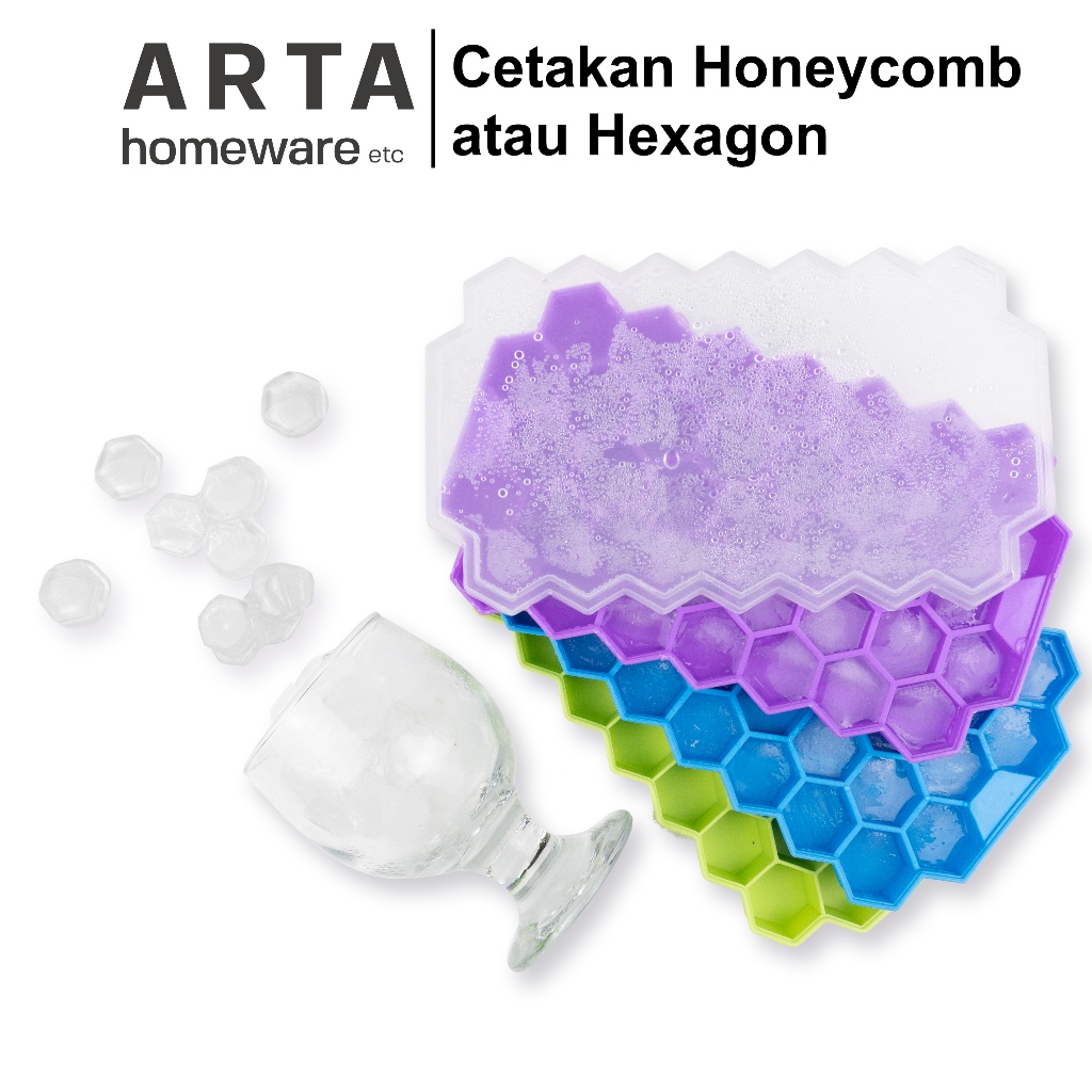 Cetakan atau cetak es batu , jelly silikon dengan tutup