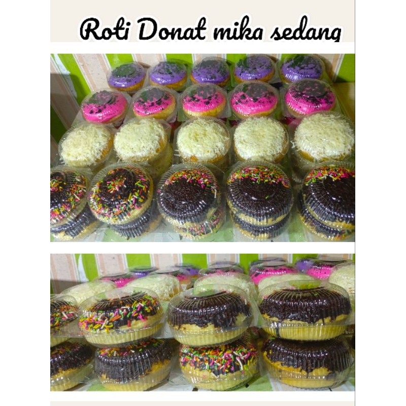 

roti donat susu mika 11cm lembut, enak, fresh from the oven