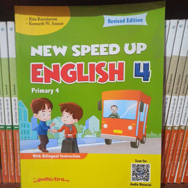 BUKU BAHASA INGGRIS NEW SPEED UP ENGLISH KELAS 4 SD YUDHISTIRA REVISED EDITION
