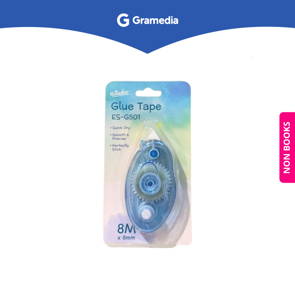 

Gramedia Depok - ESTUDEE GLUE TAPE BLUE ES-G501