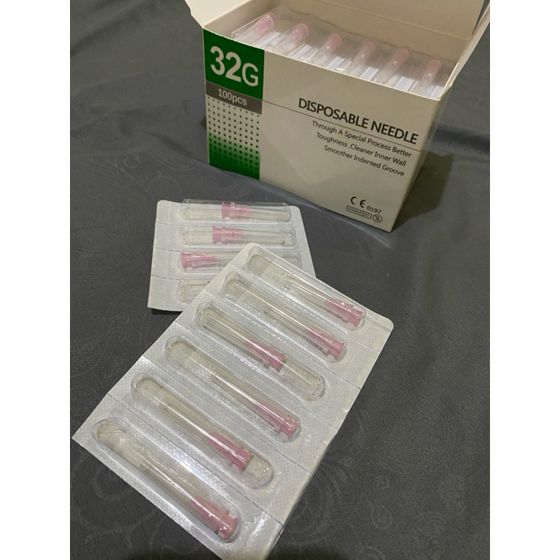 Meso needle 32G x 4mm / Jarum 32G x 4 mm, 1,5mm, 6mm, 13mm (1 pcs)