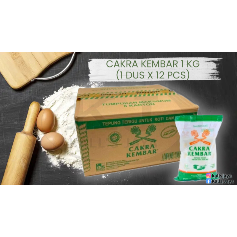 

BOGASARI TERIGU CAKRA KEMBAR 1 KG (1 DUS X 12 PCS)