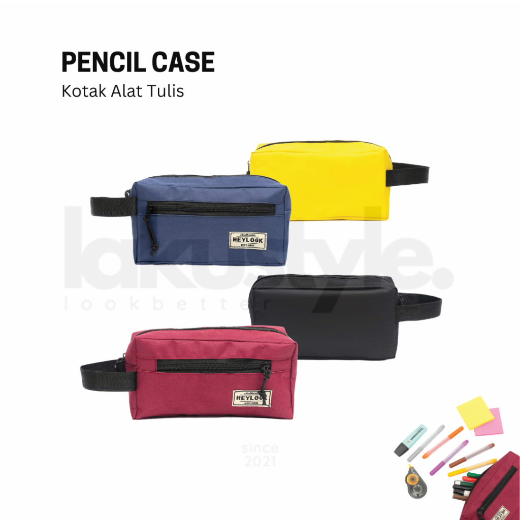 

Tempat Pensil Kotak Pensil Pencil Case Kostak Anak Atk Sekolah Kuliah Kantor Kerja