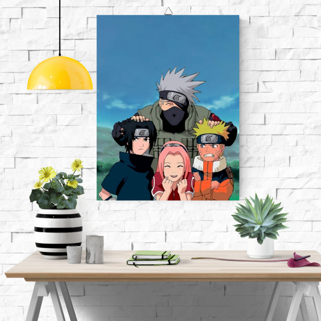 HIASAN DINDING ANIME NARUTO - POSTER KAYU - FOTO LUKISAN - DEKORASI RUMAH - POSTER DINDING - HIASAN 