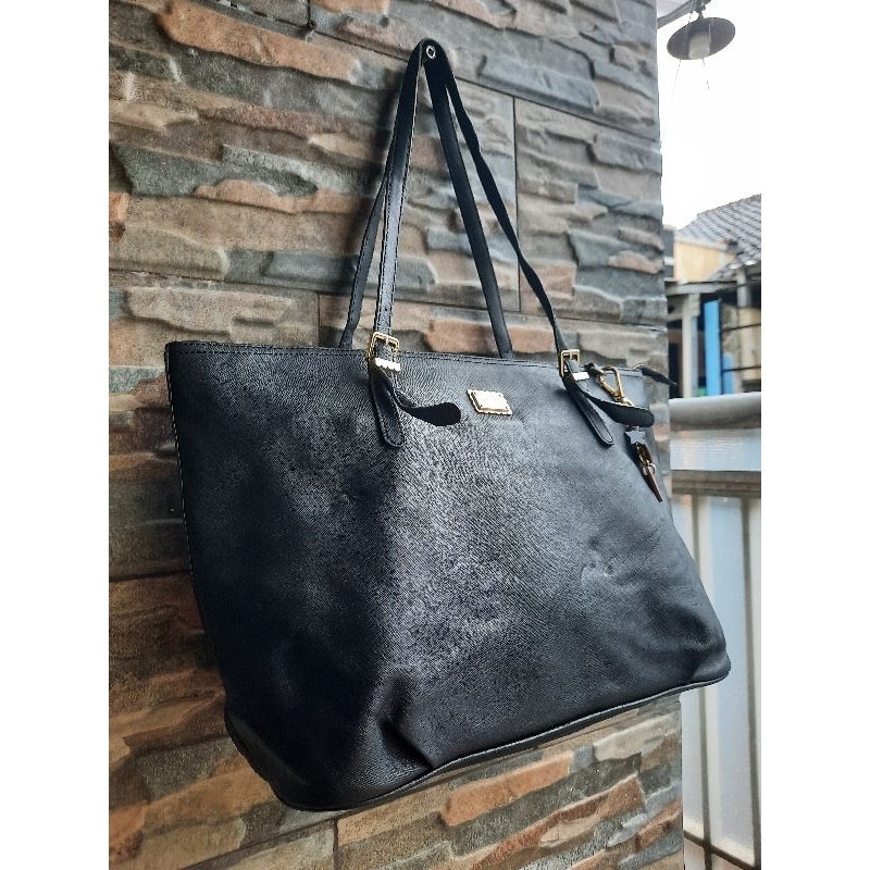 Totebag Hitam LOVCAT - TAS PRELOVED BRANDED ORIGINAL