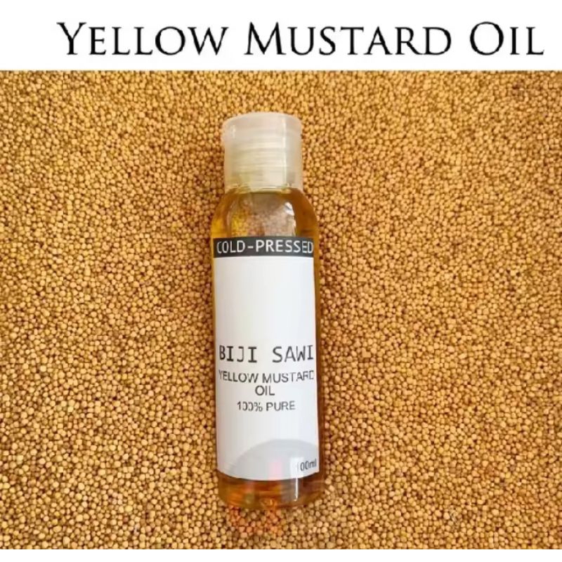 

yellow mustard oil cold pressed/minyak biji sawi 100ml