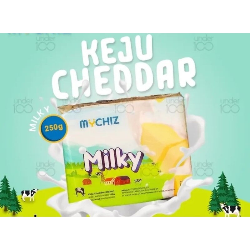 

KEJU MYCHIZ MILKY CHEDDAR KEMASAN 250GRAM