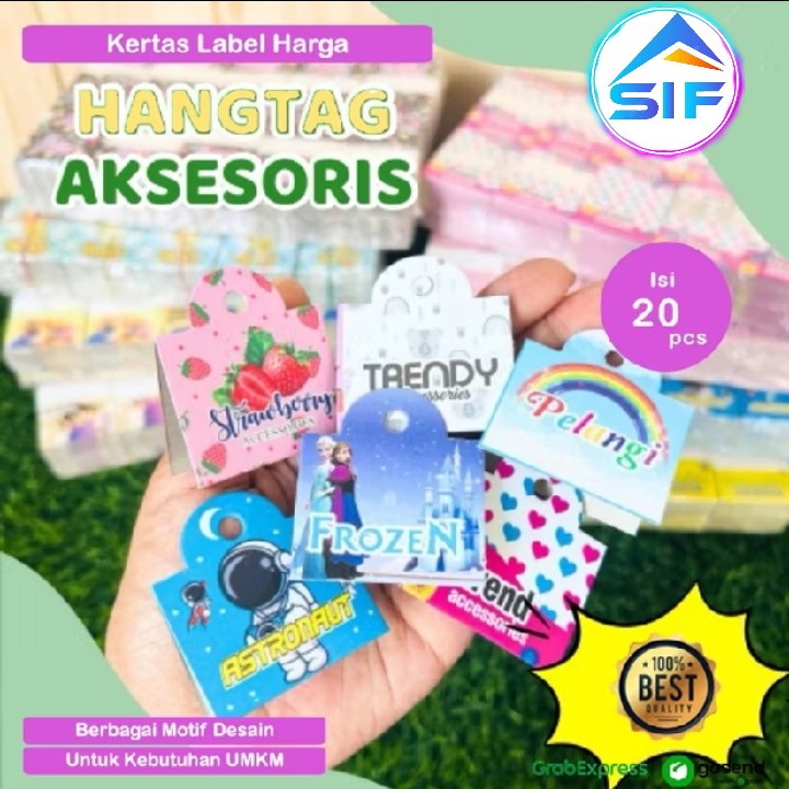 

Kertas Label Harga Gantungan Display Aksesoris Hangtag Harga Kotak Hang Tag Label Produk Accesories Mainan Gantung Motif Lucu Imut