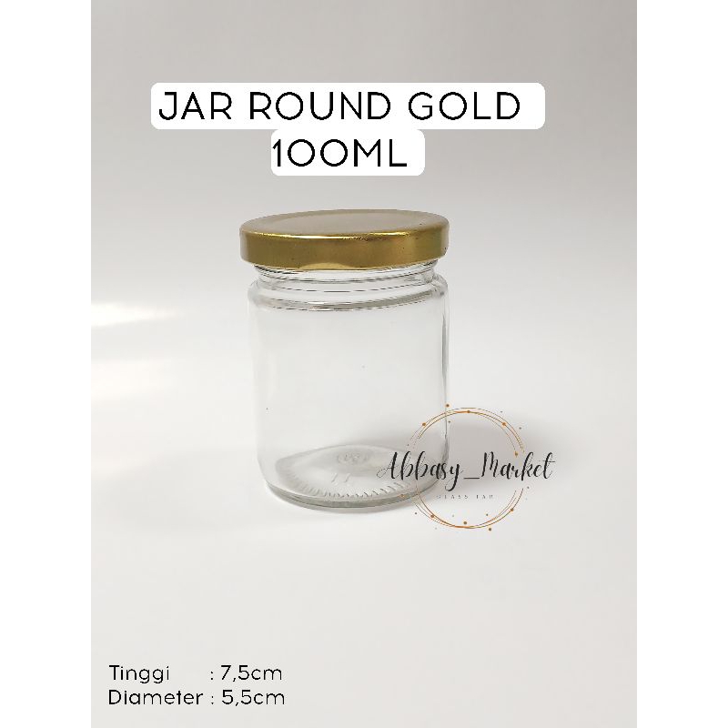 JAR 100ML - TOPLES KACA - JAR KACA