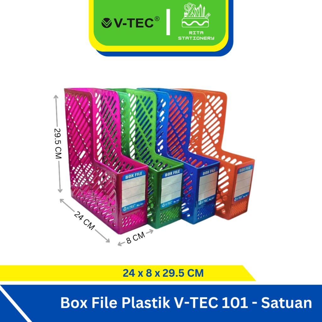 

Vtec V-tec Box File 101 Tebal / Box File Plastik Vtec / Plastic Magazine