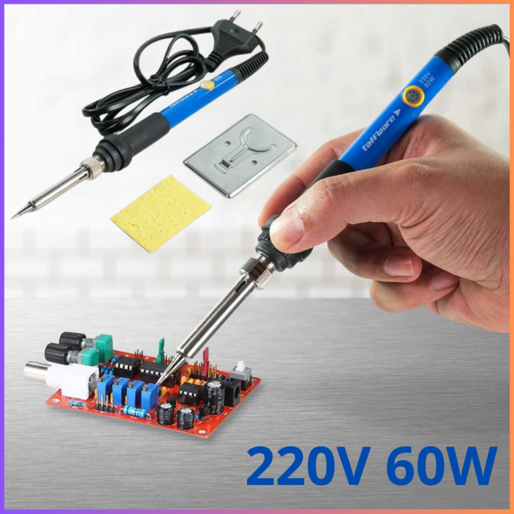 COD solder listrik 1 set dan timah  60 watt hp mata kecil ful set uap cepat panas  220V 60W - 806