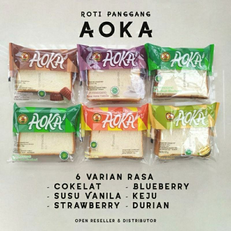 

Paket Hemat Roti Aoka 10 pcs bisa pilih rasa