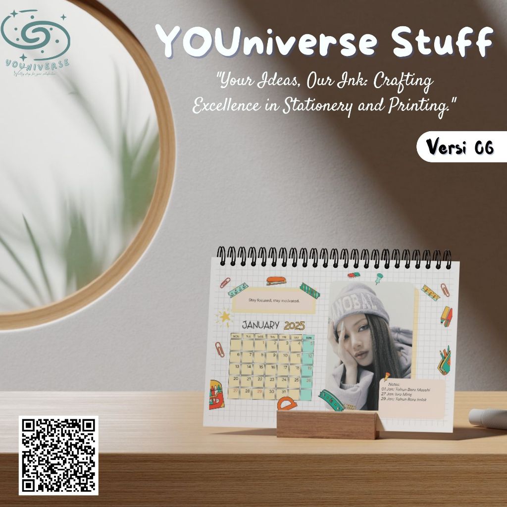 

Lisa BlackPink LALISA/ROCKSTAR Kalender Meja 2025 / Desk Calendar 2025 A5 Murah K.Pop version