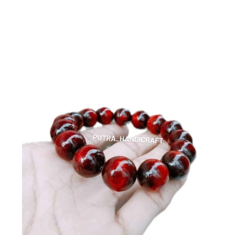 GELANG TALI ARUS MERAH BERKUALITAS/GELANG AKAR BAHAR TALI ARUS 14MM/GELANG KESEHATAN AKAR BAHAR/GELA