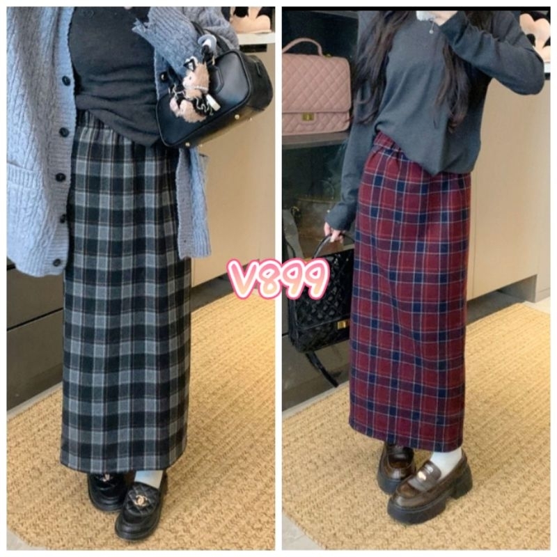 Rok Sepan Korean stlye kantoran kuliahan 7/9 V899