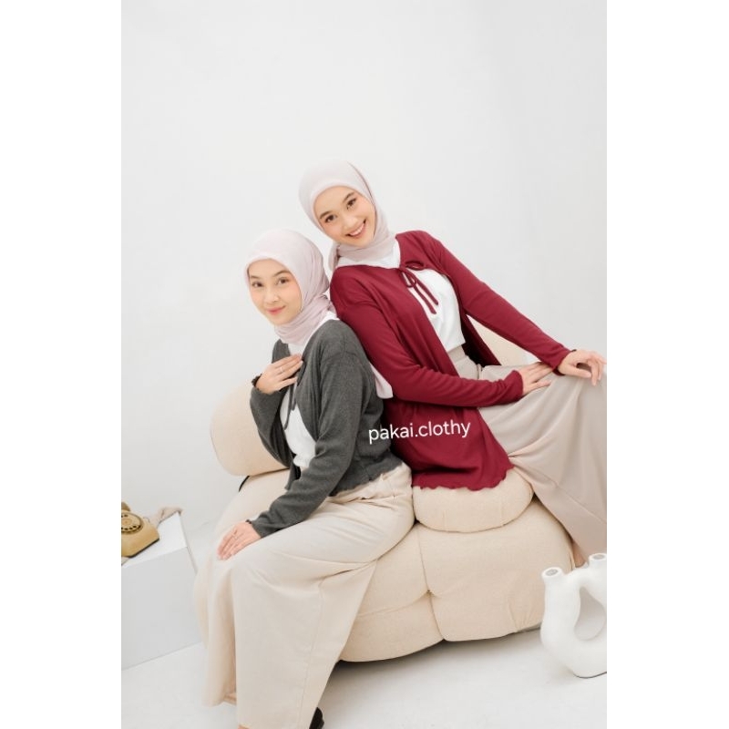 Hye Cardigan Long | Cardigan Korea Style | Cardigan Wanita | Cardigan Kekinian | Cardigan Knit | Lon