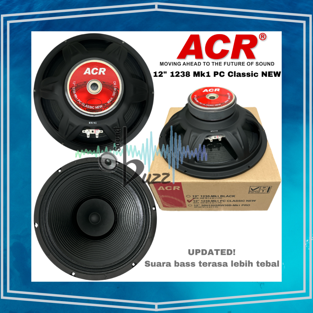 Speaker 12 inch ACR 12" 1238 Mk1 PC Classic NEW ACR 1238 ACR Classic