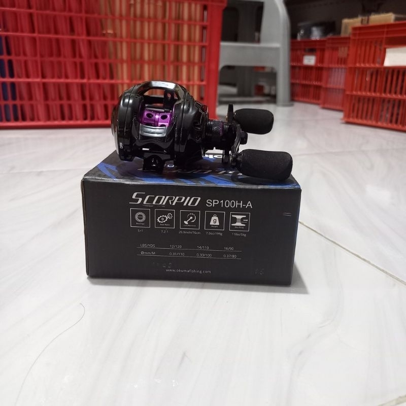 OKUMA SCORPIO Low Profile Baitcasting Reel BC buat Casting