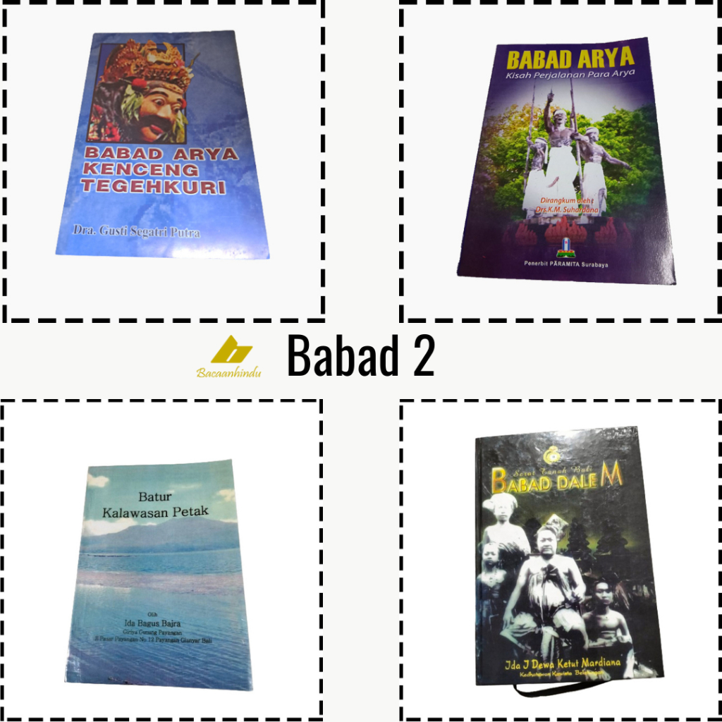 Buku Babad 2 Arya Kenceng Kisah Perjalanan Arya Batur Kalawasan Dalem Serat Agama Hindu