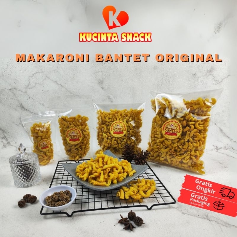 

Makaroni Bantet Original 500 Gram & 1 Kg Makanan Ringan Kiloan Camilan Gurih Asin By Kucinta Snack