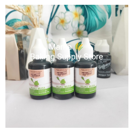 

TOFFIECO Food Coloring Pewarna Makanan Hijau Muda BRIGHT GREEN 30 cc