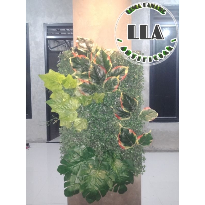 PSK VERTICAL GARDEN DAUN BUNGA PALSU