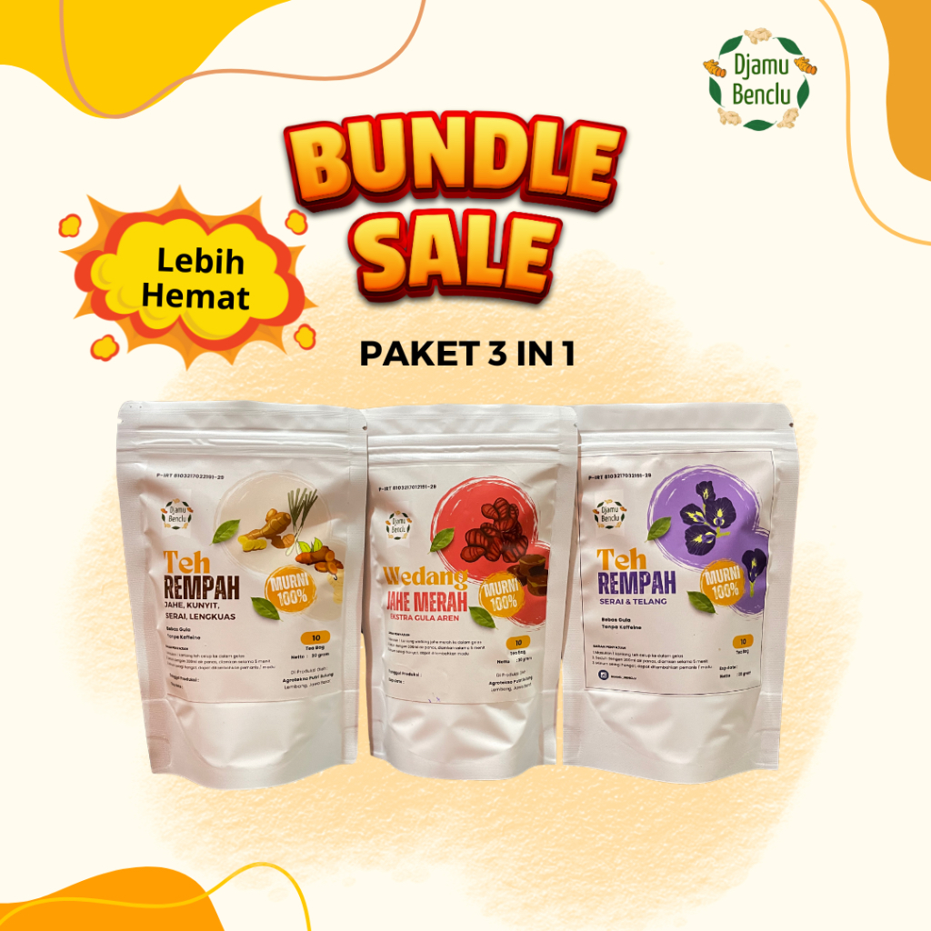 

Paket Bundling Teh Rempah dan Wedang Jahe Merah By Djamu Benclu