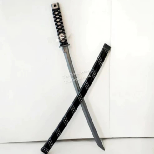 mainan pedang hitam abu 34cm  / mainan katana / pedang pedangan anak / mainan anak murah