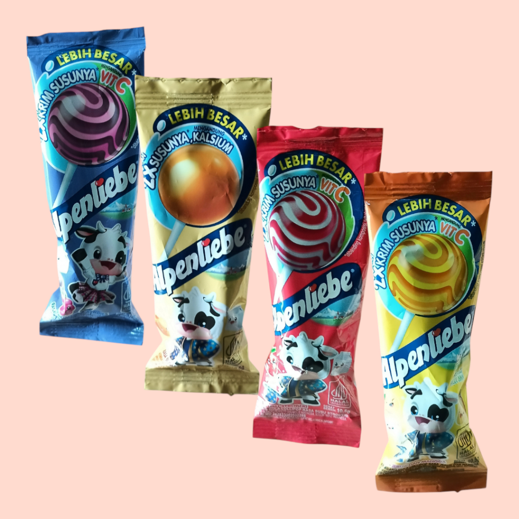 

ALPENLIEBE LOLIPOP Original, Mix Berries, Fruit Mix dan Stroberi Permen Lolipop 10gr [12 pcs/renceng]